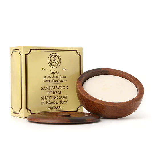 Taylor of Old Bond Street - Sandalwood shaving soap wooden bowl